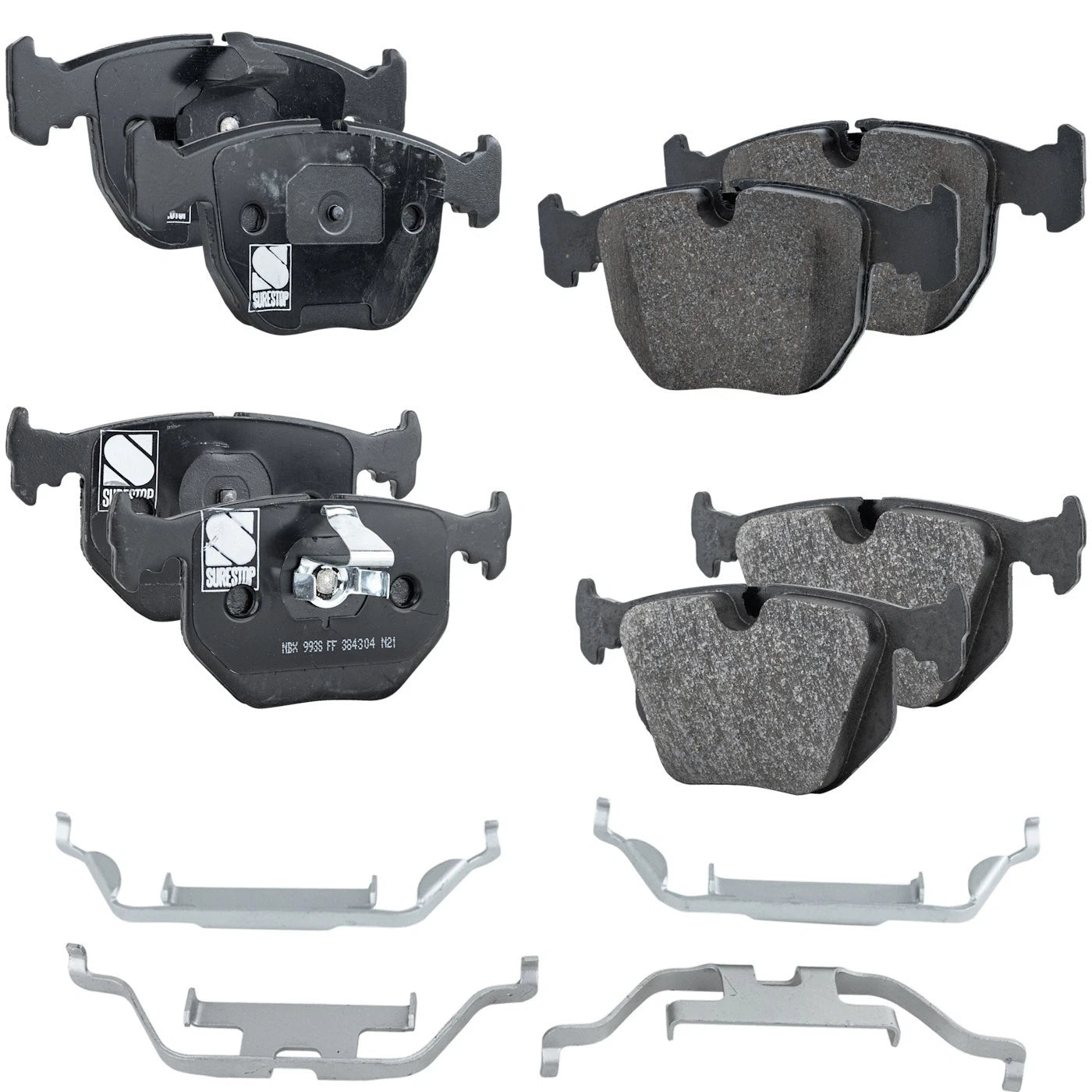 Set of 4 NAO Brake Pads for BMW X5 (2000–2006) and Range Rover (2003–2005)