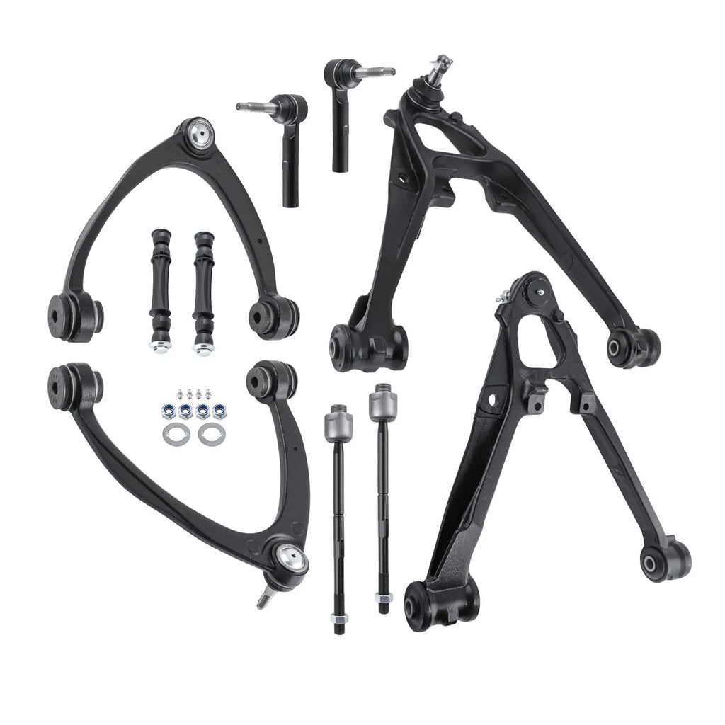 10x Front Control Arms Tie Rods Kit for Chevy Tahoe (2007–2014) GMC Yukon (2007–2013)
