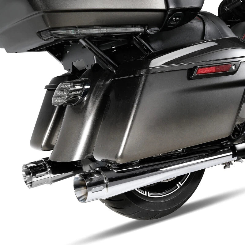 Megaphone Tapered Slip-On Exhaust Pipes for Harley Touring Road Glide (2017–2025)