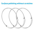 10PCS Stainless Steel Adjustable Bangle Bracelet 2.5" Expandable