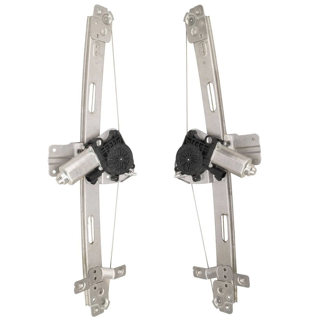 Set of 2 Window Regulators with Motor for Chevrolet GMC Saturn Buick
