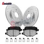 Rear Brake Rotors Pads Kit for Ram C/V Dodge Journey Chrysler Routan (2009–2019)