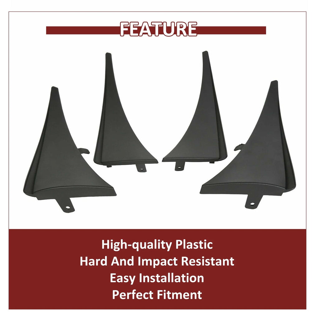 Set of 4 Splash Guards for Chevy C7 Corvette Stingray/Z06 (2014–2019)
