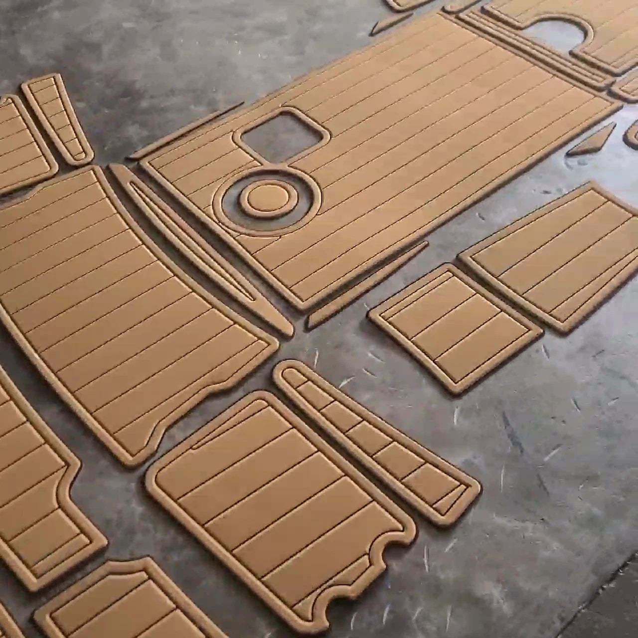 EVA Foam Teak Deck Floor Pad for Chaparral 265 SSI (2004)