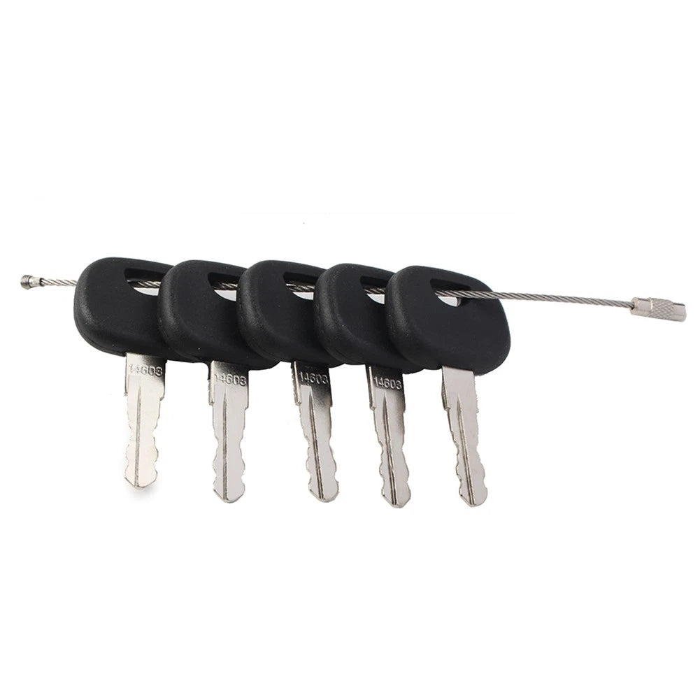 Set of 5 Ignition Keys 14603 8U-9569 for Volvo Mini Excavators & Loaders