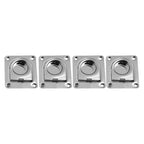 Set of 4 Stainless Steel D Rings for Cargo in Boats and Trailers