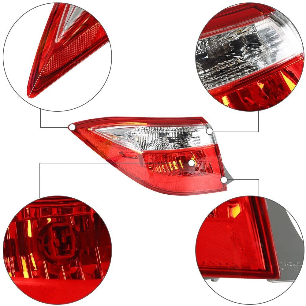 Red Clear Tail Light Signal Lamp for Toyota Corolla (2014–2016)