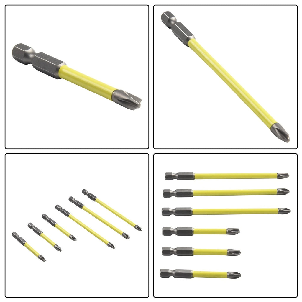 Screwdriver Bit Set for Electricians - Slotted & Cross Magnetic