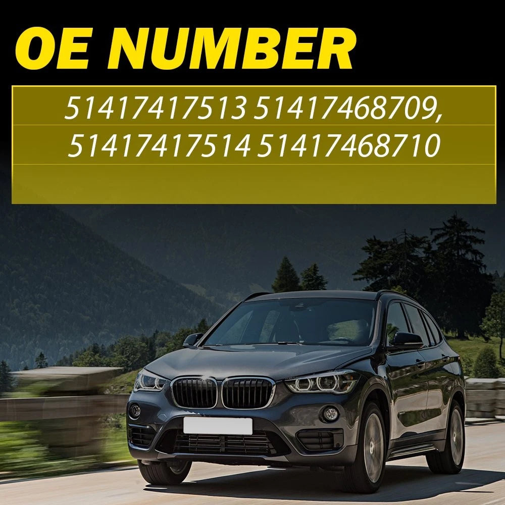 4X Inner Door Handle Pull Outer Cover Black for BMW X1 X2 F48 F49 F39 (2016–2020)