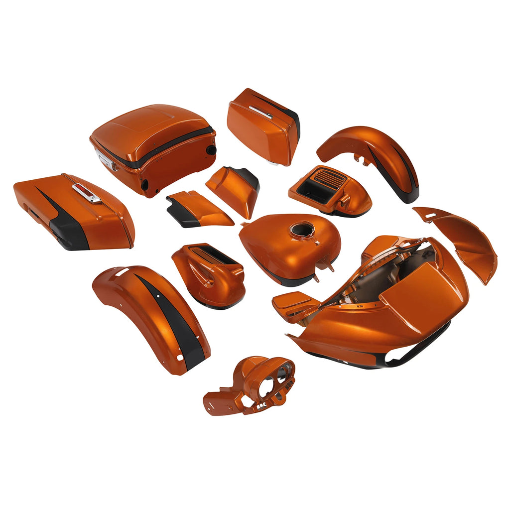Fairing Bodywork Kit for Harley Road Glide Limited (2015–2023) Scorched Orange