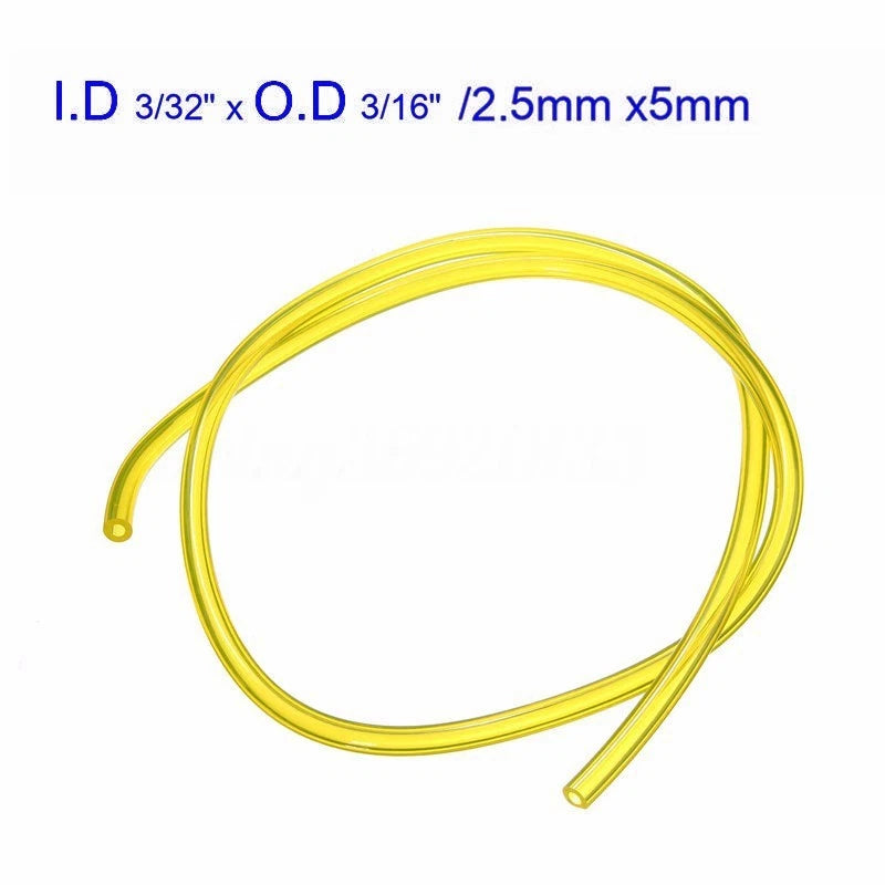 Fuel Gas Line Hose for Trimmer Chainsaw Blower (2.5mm, 3mm)