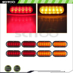8pcs Red Amber Lens Side Marker for Chevrolet Silverado 3500 (2004–2007)