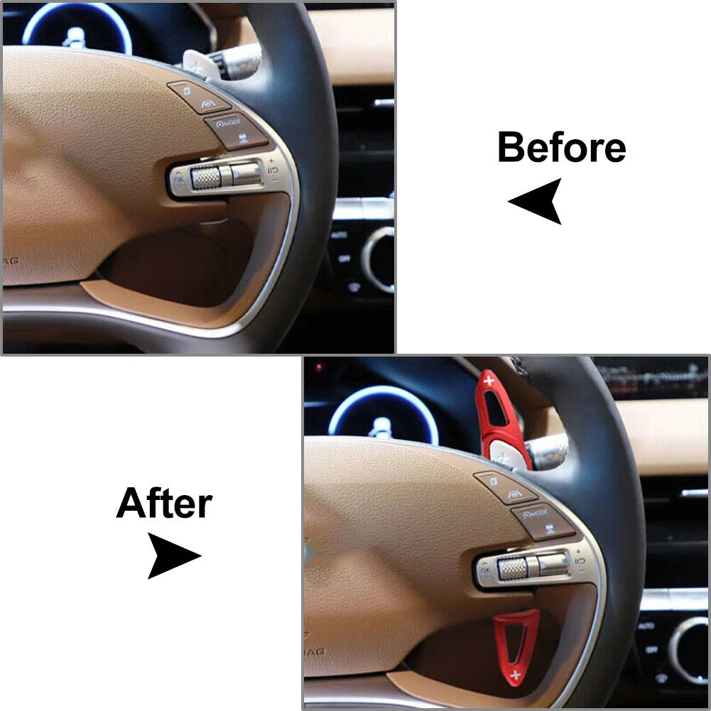 Alloy Paddle Shifter Extensions for Genesis GV70 GV80 (2022–2023)