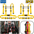 2X 4 Point Buckle Seat Belt Harness for Racing Car UTV ATV Go-Kart