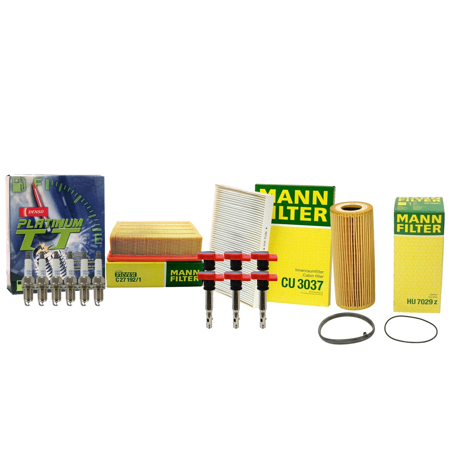 Set of 6 Coils & 6 Platinum TT Spark Plugs for Audi 3.2 (2004–2008)