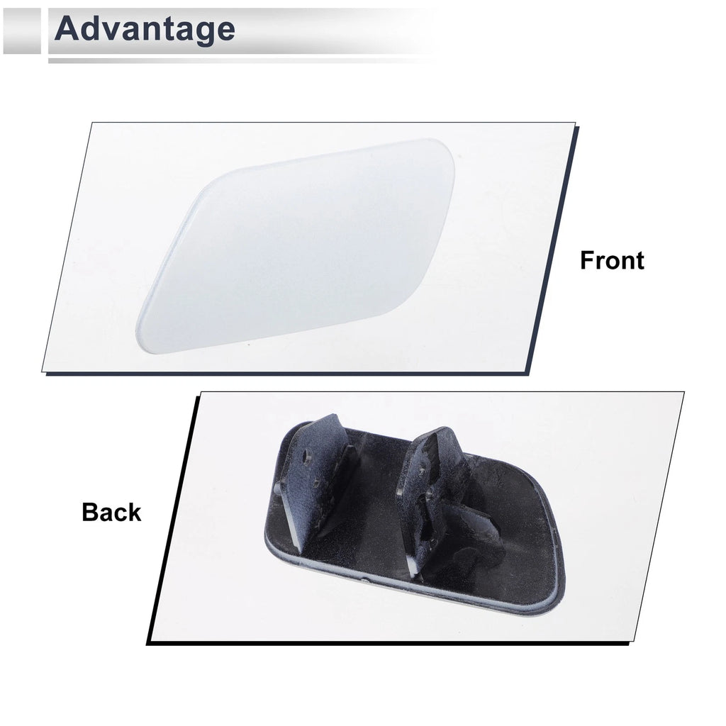 Bumper Headlight Washer Nozzle Cover Cap for BMW 740i (Unpainted)