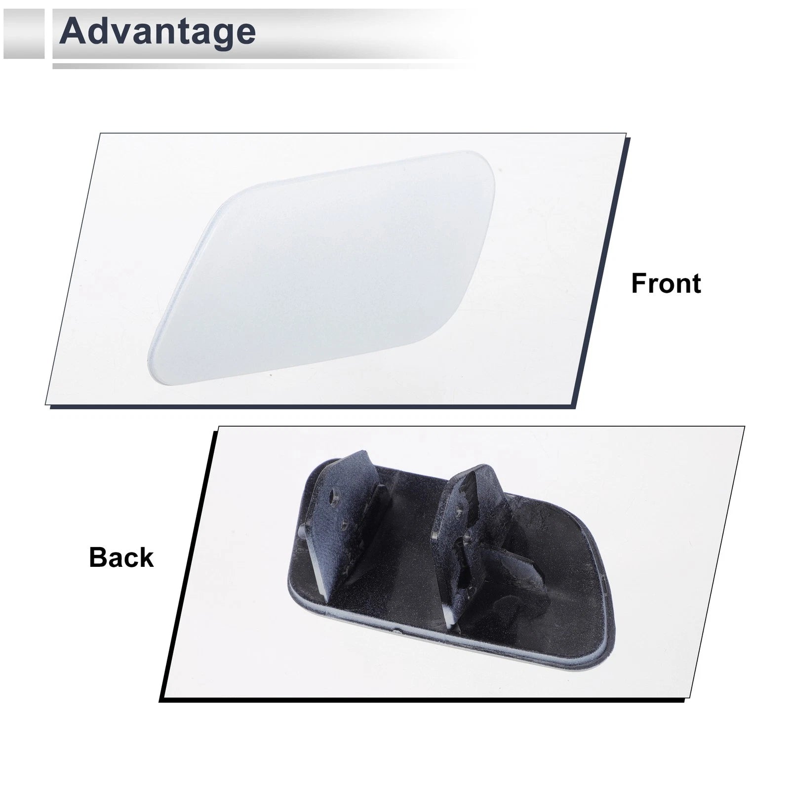 Bumper Headlight Washer Nozzle Cover Cap for BMW 740i (Unpainted)