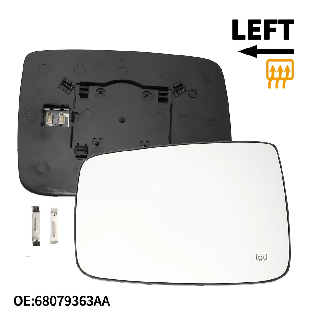 Heated Left Mirror Glass for Dodge Ram 1500 2500 (No. 68079363AA)