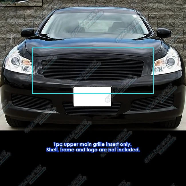 Aluminum Black Billet Grille Insert for Infiniti G35 Sedan (2007–2008)