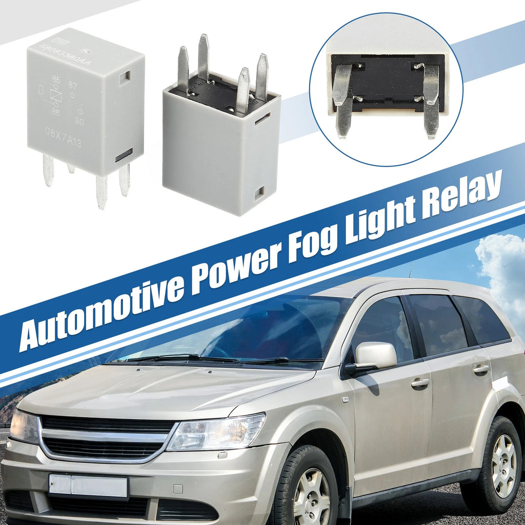 2X 4 Pin Power Relay 68083380AA 12VDC for Dodge Ram Jeep 