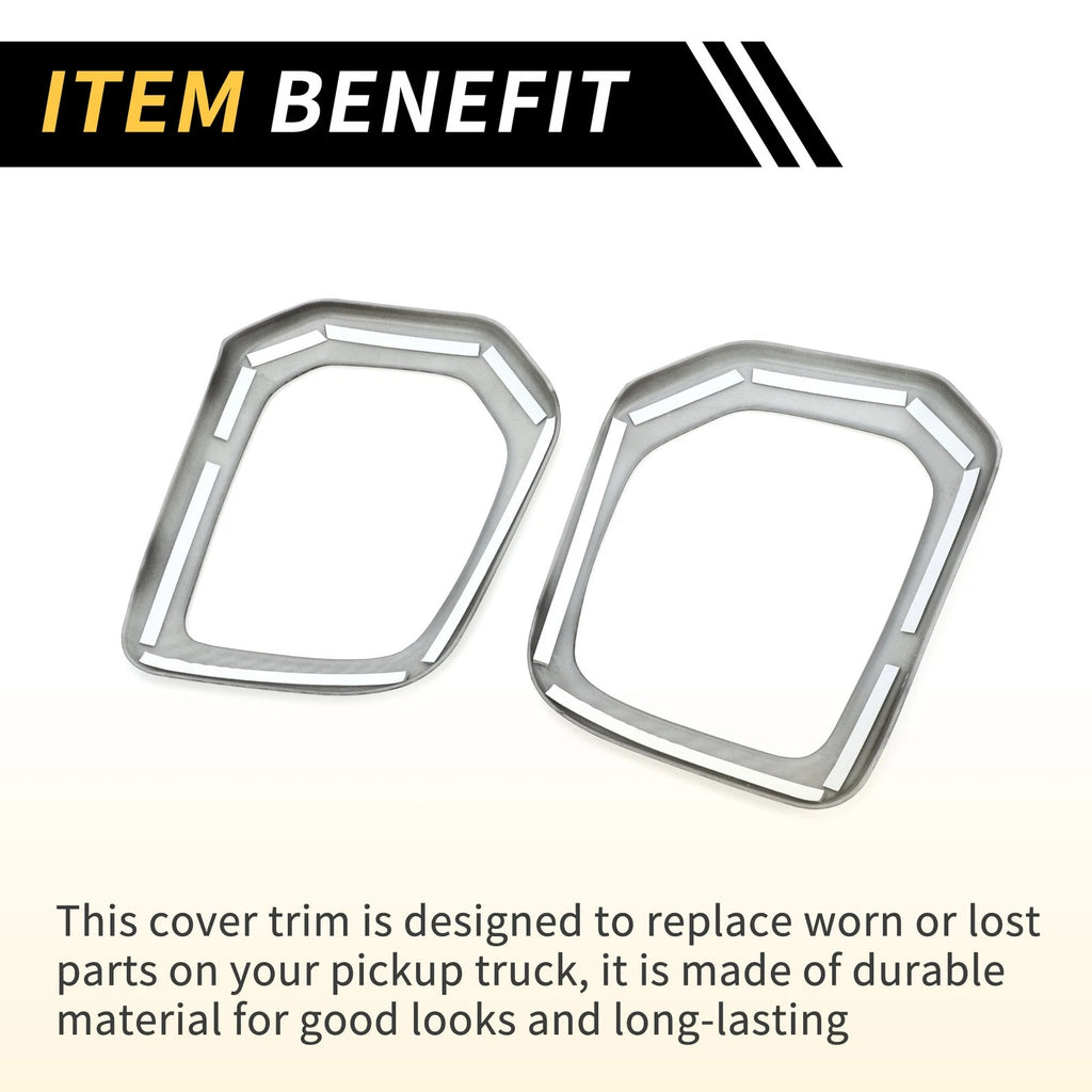 Set of 2 Carbon Fiber Fog Light Grill Cover Trims for Toyota Tacoma (2016–2023)