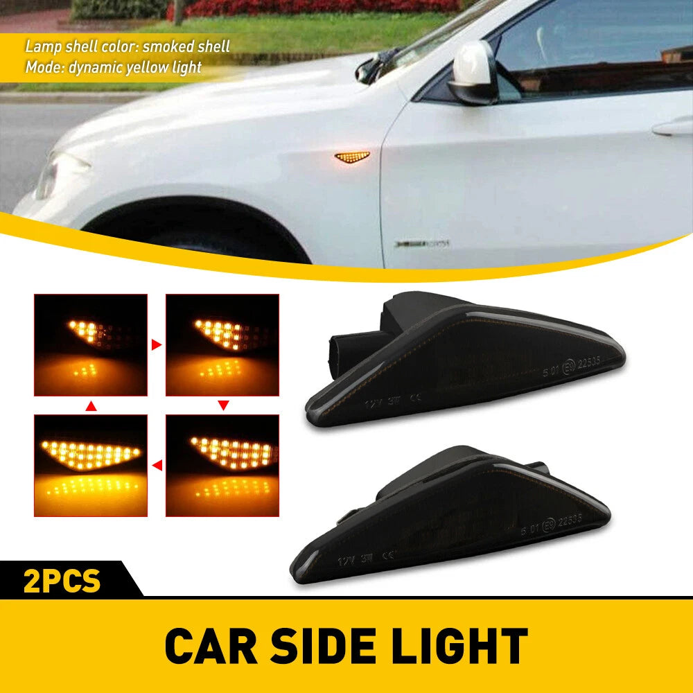 2X H4 9003 LED Headlight Bulbs for Universal Vehicles (3000K Golden Yellow)