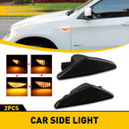 2X H4 9003 LED Headlight Bulbs for Universal Vehicles (3000K Golden Yellow)