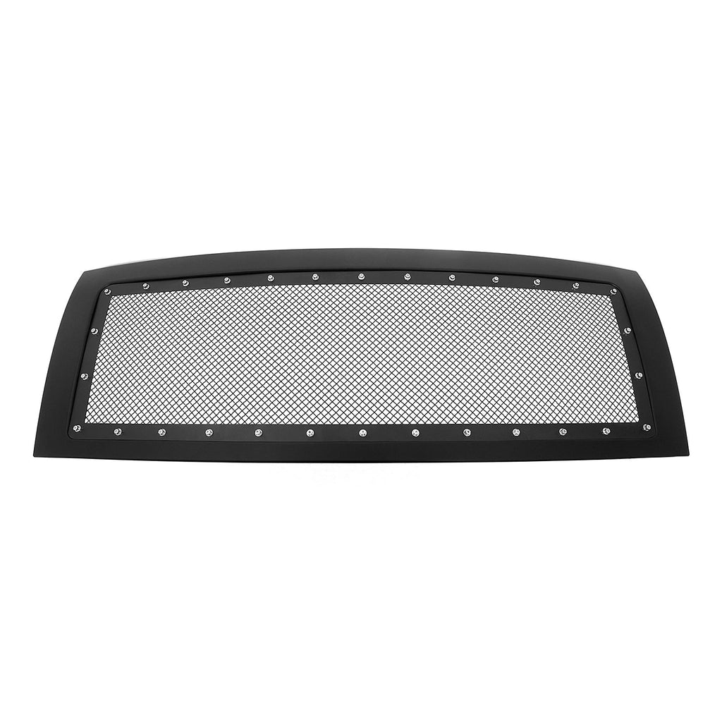 Stainless Black Mesh Rivet Grille for Ford F-150 (2009-2014)