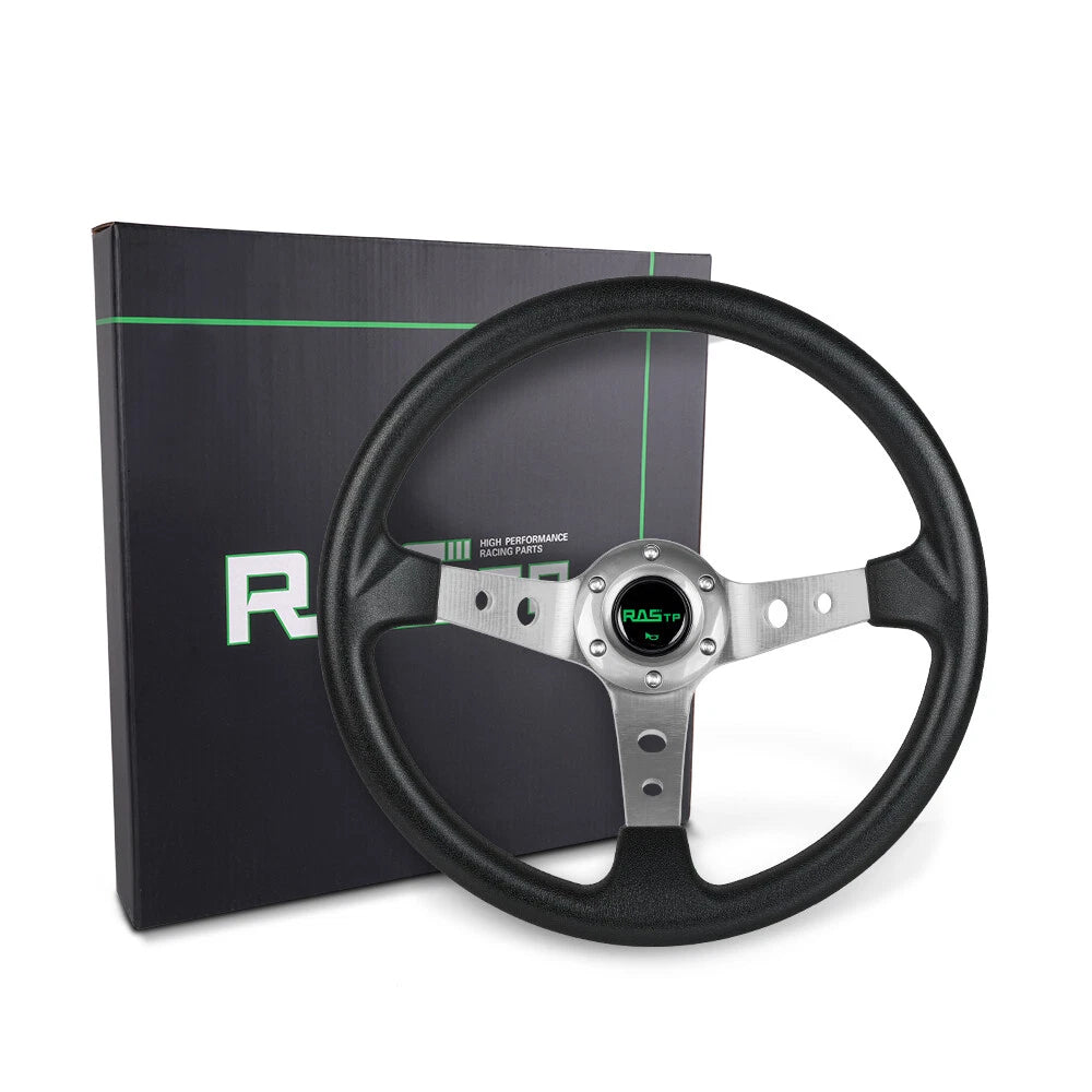 14-Inch Aluminum Racing Steering Wheel for Universal Fit