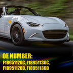 2X Smoke Amber Sequential LED Side Marker Lights for Mazda RX-8 (2009-2011)
