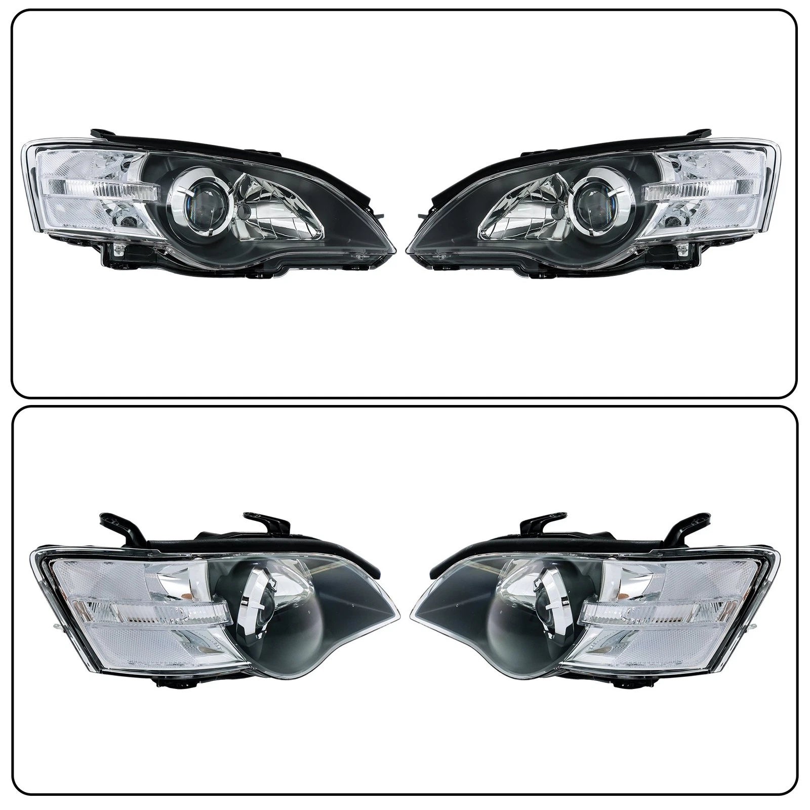 Set of 2 Headlight Assemblies for Subaru Outback/Legacy (2005–2007)