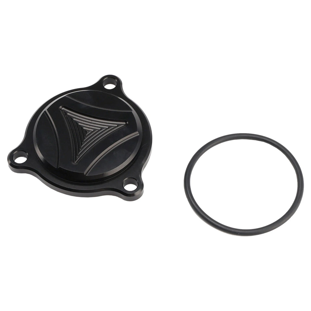 CNC Black Oil Filter Cover for Suzuki Burgmann UH 125 150 200 DR-Z 400 E S SM