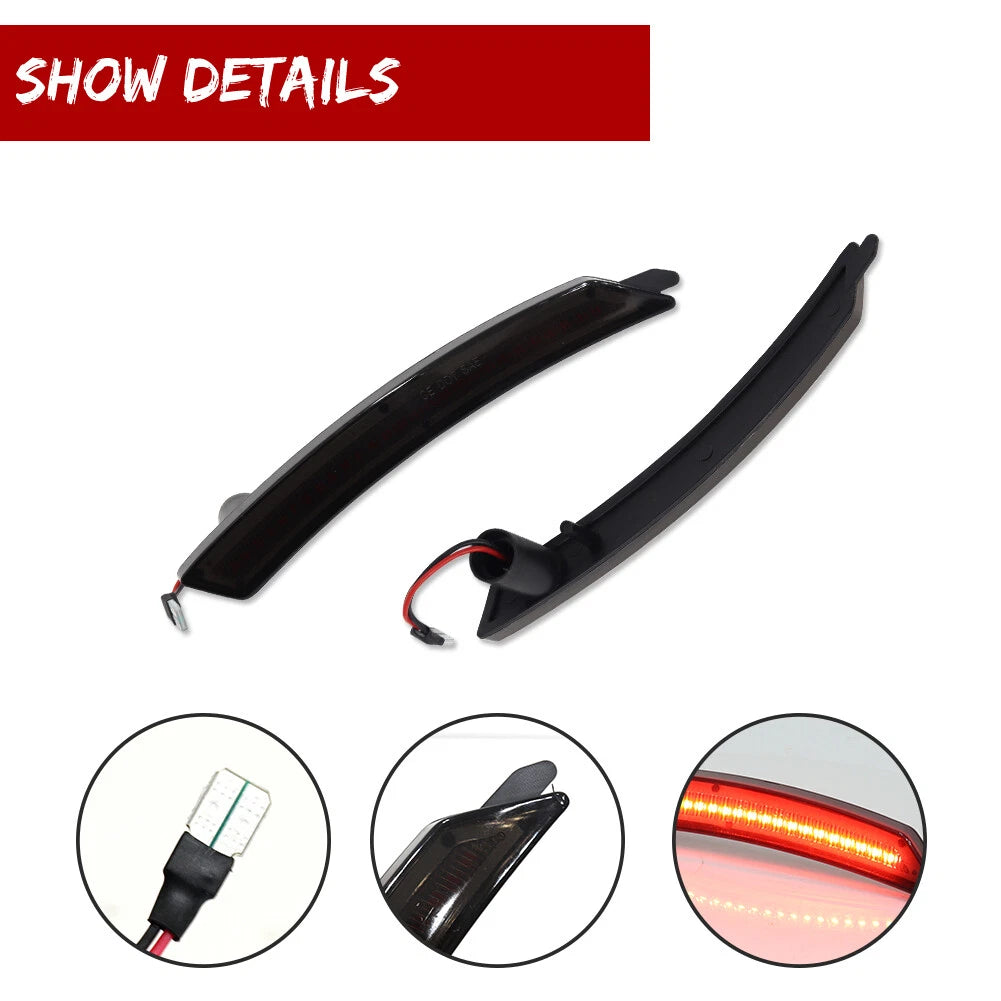 Rear Bumper Red LED Side Marker Lights for MINI Cooper (2007–2016)