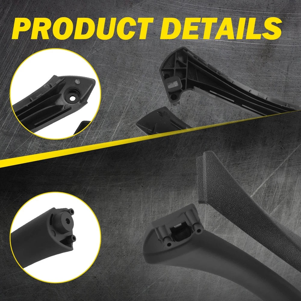 Set of 6 Black Inner Door Handle Pull Covers for BMW E90 3-Series (2004–2012)
