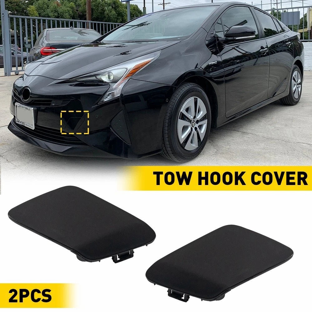 Tow Cover Hook for Toyota Prius (2016–2017) LH & RH Side, Primed, 52128-47050