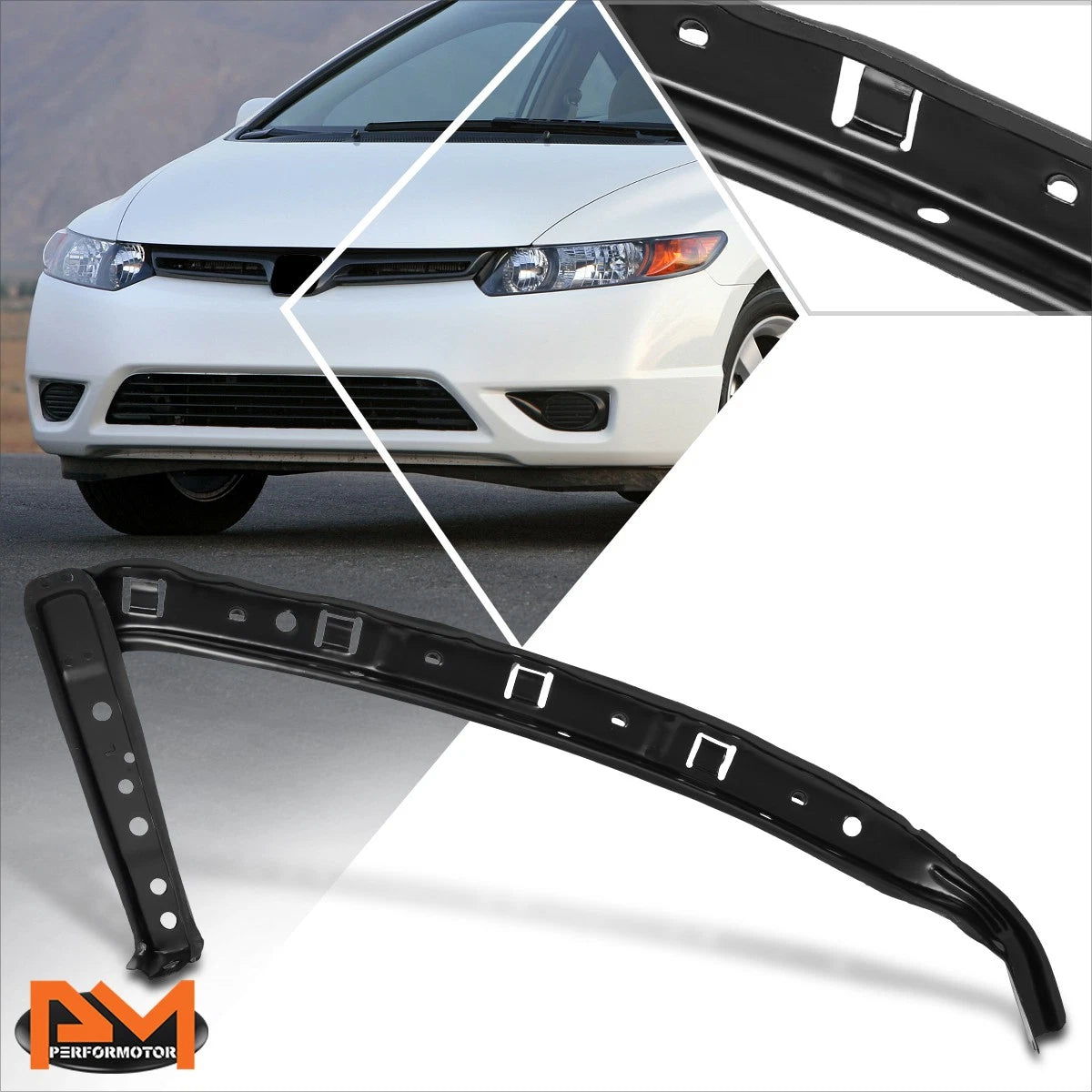 Front Left Bumper Bracket for Honda Civic Sedan (2006–2011)