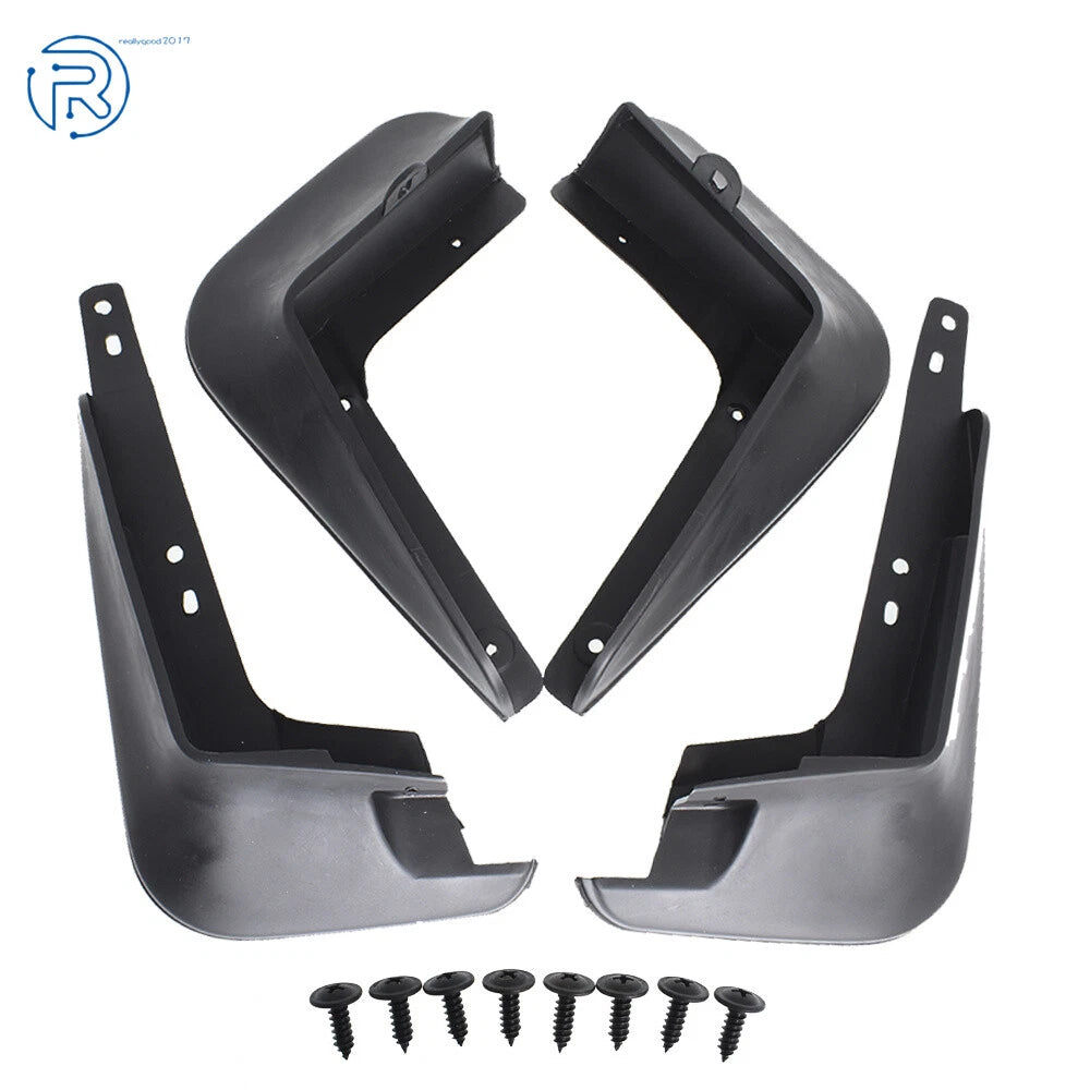Set of 2 Black Plastic Mud Flaps for Toyota Corolla (2014-2018)