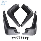 Set of 2 Black Plastic Mud Flaps for Toyota Corolla (2014-2018)