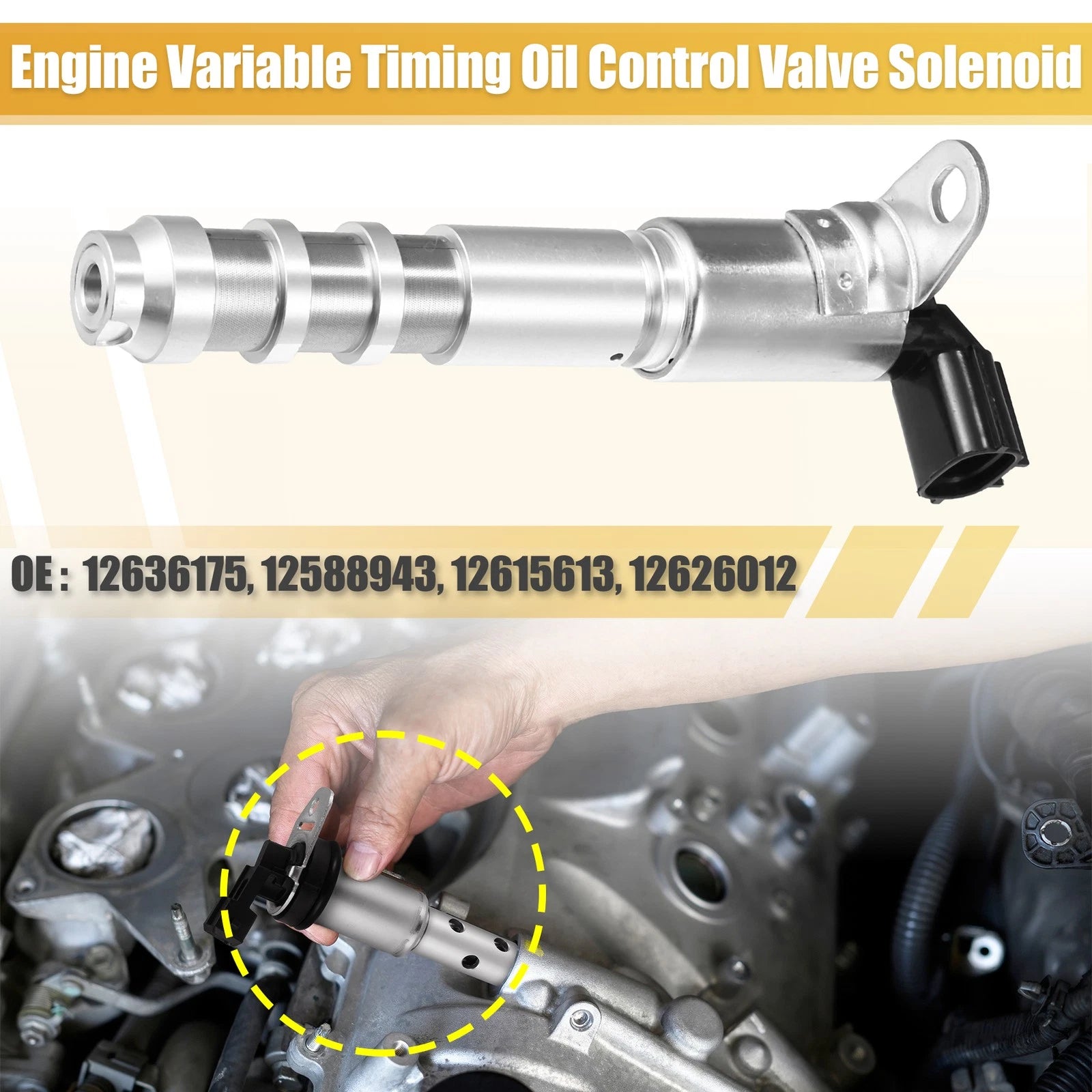 Camshaft Oil Control Valve VVT Solenoid for Cadillac ATS (2013–2015) 12636175
