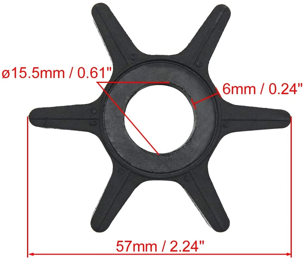Water Pump Impeller for Mercury Chrysler Force 25-50HP (47-F433065-2)