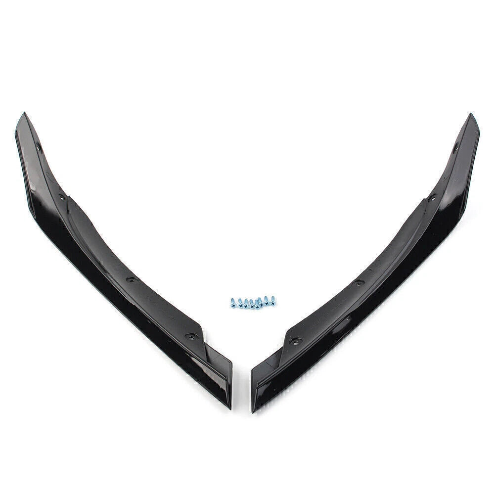 Front Lip Spoiler Fins Splitter for Mercedes Benz A-Class W176 (2016–2018)