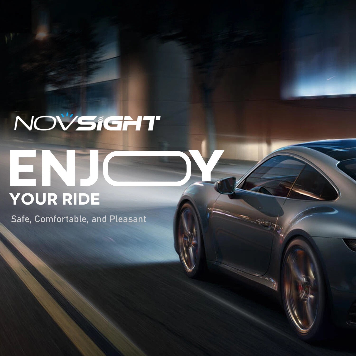 H4 LED Headlight Bulbs Kit for NOVSIGHT (6500K, 60W, 30000LM)