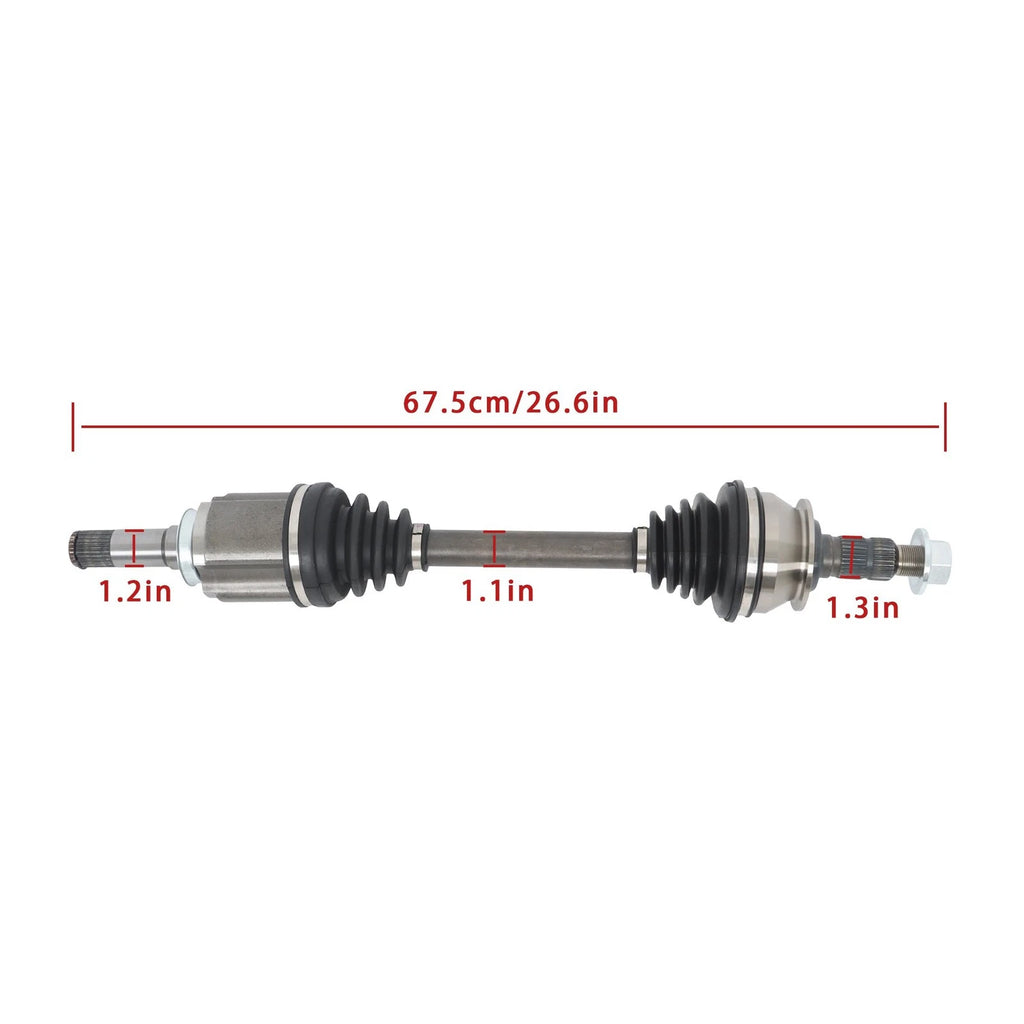 Set of 2 CV Axle Assemblies for Cadillac SRX (2012–2016) 3.6L