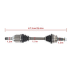 Set of 2 CV Axle Assemblies for Cadillac SRX (2012–2016) 3.6L