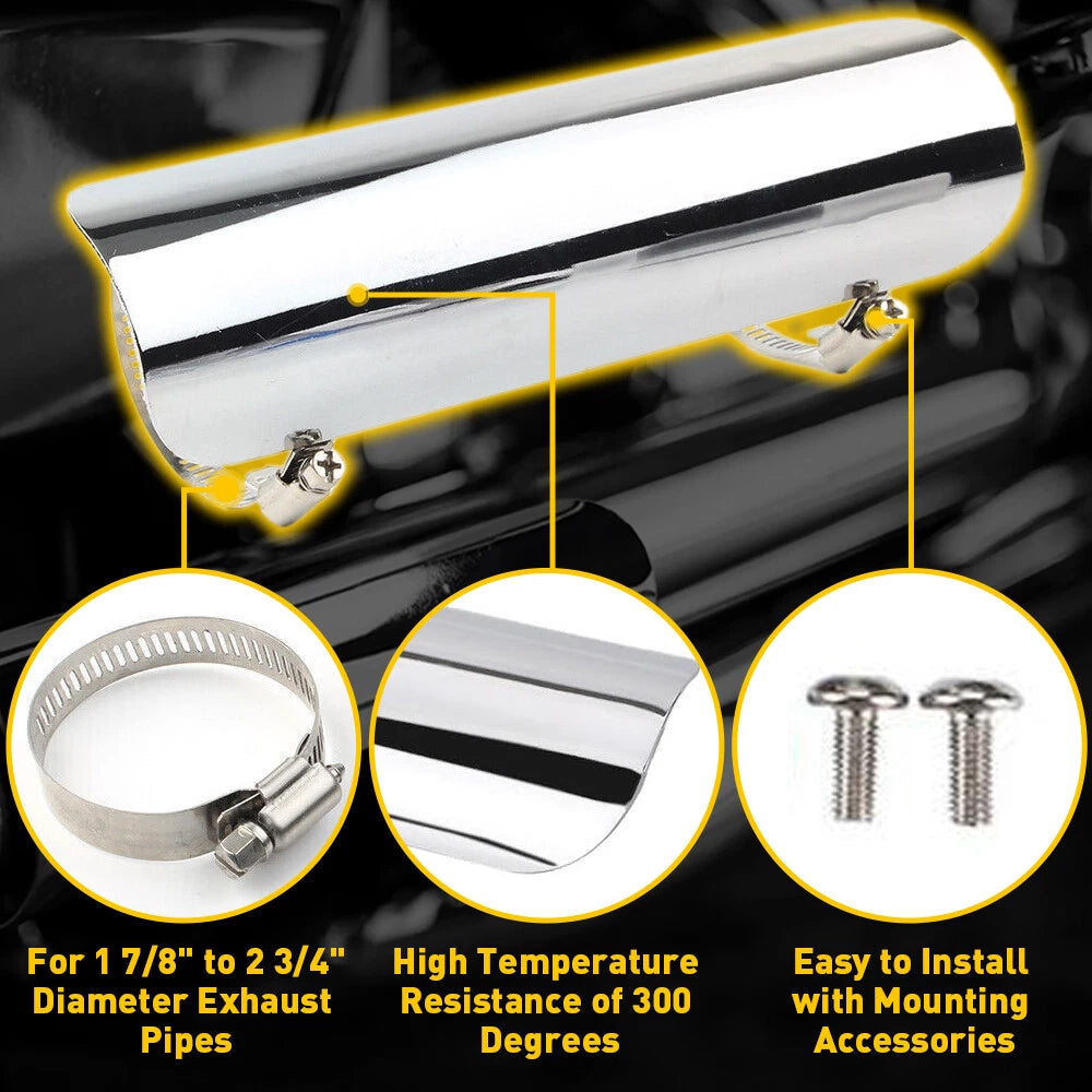 Exhaust Muffler Pipe Heat Shield for AUXITO Motorcycle