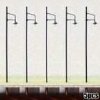 5Pcs LED Street Light for HO Scale Model Train (Station Yard)