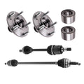 Set of 2 CV Axle Shafts with Wheel Hubs for Honda Civic (2006–2011)