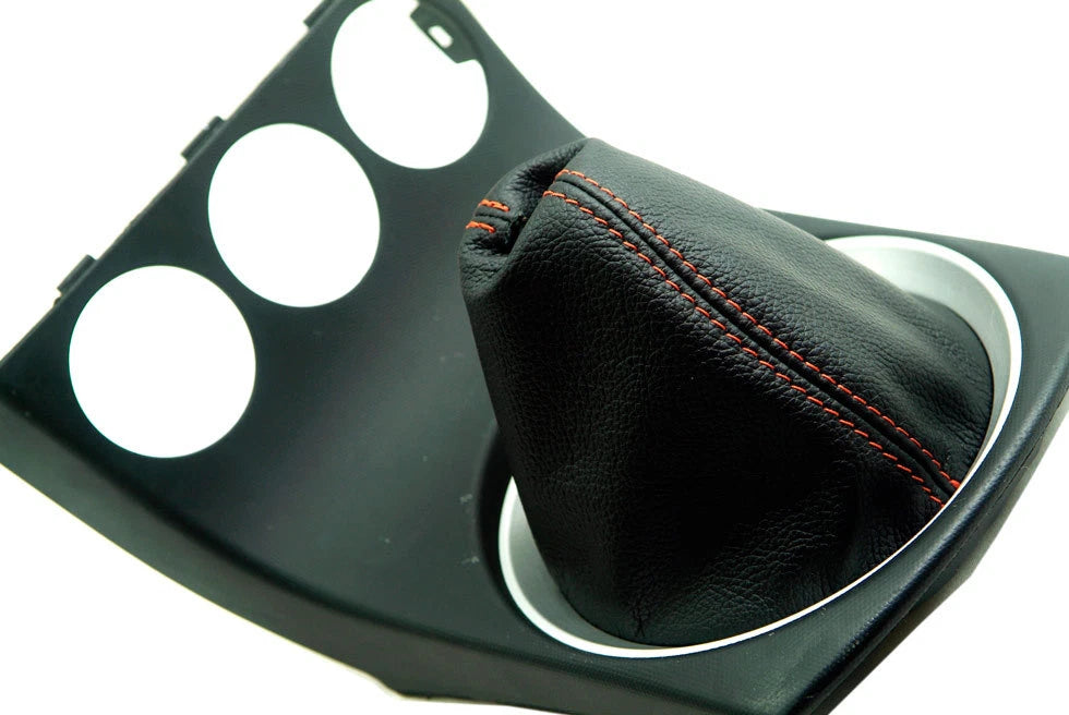Manual Shift Boot Cover for Nissan 350Z (2003–2008) Orange Stitch