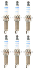 Set of 6 Spark Plugs Bosch ZR5TPP33 for BMW E32 E33 E82 E88 (1982–2013)