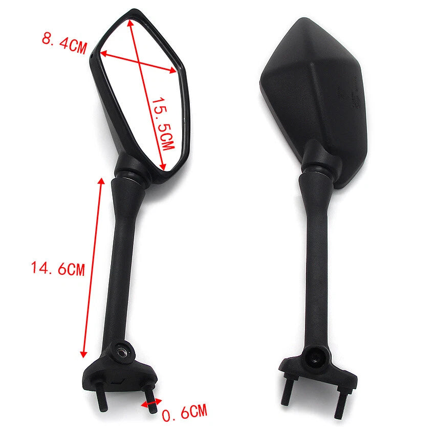 Rear View Mirror for Kawasaki EX650 Ninja 400 ER-6F Z1000SX ZX1000 (2006–2023)